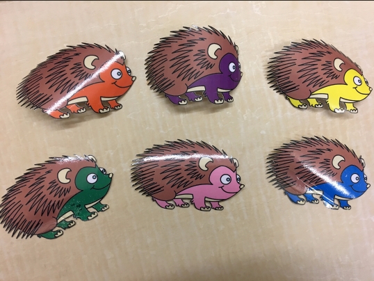 6 Colorful Hedgehogs